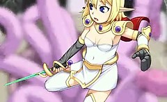 Cute Hentai Elf Princess Caught And Tentacles Monster