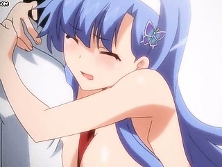 Sweet anime in stockings having sex