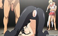 Hentai Girl Fucked By Men In Masks