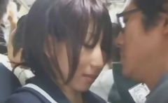 Naive Schoolgirl In Tokyo Bus!