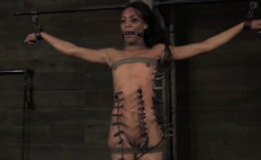 Ebony Submissive Gets Zipper Punishment