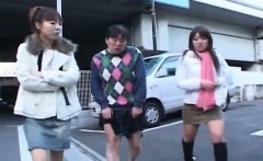 Subtitled crazy public Japanese crossdressing femdom