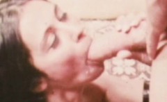 Retro slut takes John Holmes 14 inch big cock