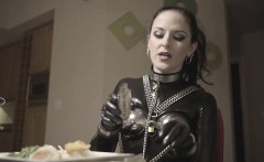 Hot pornstar latex and cumshot