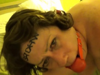Adult bright woman ball ass and gagged fucked by BBC