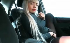 Blonde Czech Teen Flashing Ass In Public