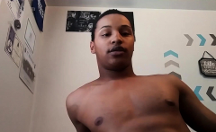 Black Twink Donne Jerking Off