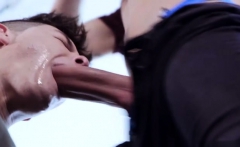 Big dick gay anal sex and facial