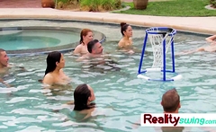 Pool Sex Game With Swingers Ends Fucking