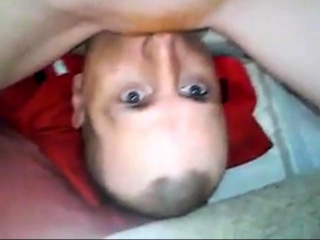 Homemade redhead facesitting