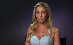 Hot Blonde Model Exposed Huge Boobs