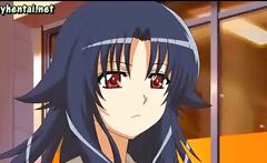 Anime lesbians enjoying dildos