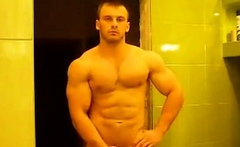 Russian Bodybuilder Strip And Cum
