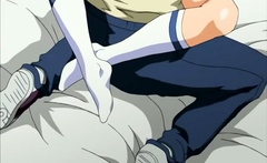 Brunette Cums To Hentai