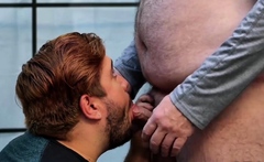 BEARFILMS Fat Bear Tony Marks Sucked By Gay Alezgi Cage