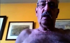 grandpa stroke on webcam