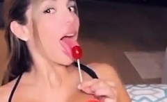 Lyna Perez Red Pasties Lollipop Play Video Leaked