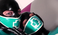 Softcore Masturbation In Latex
