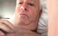 Grandpa Stroking On Cam