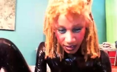 Amateur redhead poses and masturbates with toys