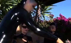 gentle fetish anal actions with latex and bdsm