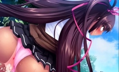Brunette Cums To Hentai