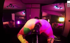 Axel Abysse Teases Asshole Before Riding Dildo Machine