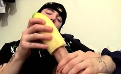Aroused Jerking Off Session By A Solo Lad With Large Knob
