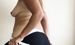 Amateur Blonde Bbw Ruby Sexy Ass Tease Nasty Video