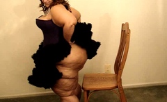 Amateur striptease and Solo masturbation