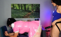 Strapon bdsm fetish femdom bitches fuck victims ass