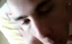 Amateur Bukkake Blowjob with Cum-Hungry Men