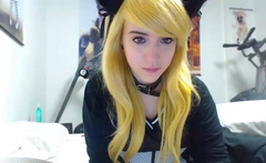 Curly Blonde Teen Records Solo Dildo Masturbation More at