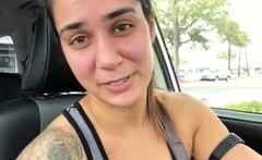 Tera amateur brunette girl public posing