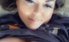 Big boobs milf masturbates with her dildo