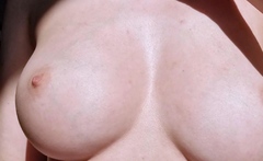 Great Big Boobs On Masturbating Redhead