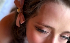 amateur girlfriend blowjob and awesome cumshot in her mouth