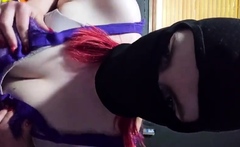 Amateur striptease and Solo masturbation