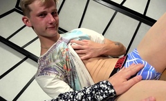 Slim czech boy Jason Markham get handjob his thick dick