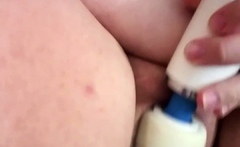 Amateur voyeur webcam BBW sucks cock for facial