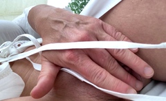 Close up pussy gape and toy