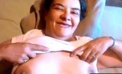 Amateur Creampie with a Hairy Granny