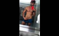 Muscle Stud Strips Outdoors, Hoping To Get Caught