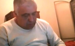 Silver Bear Daddy Mario Stroking on Webcam