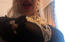 Amateur blond girl with big boobs getting fucked