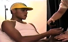 Vintage str8 stud got HJ from busty gay