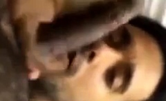 Indian Amateur Sucks a Big Black Cock