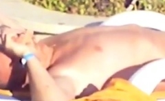 Daddies' Big Cocks Bulging In The Pool