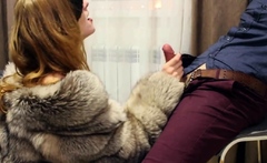 Romantic Tease in Fur for BDSM Blowjob