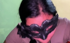 Submissive Latina Teen with Braces Gives POV Blowjob